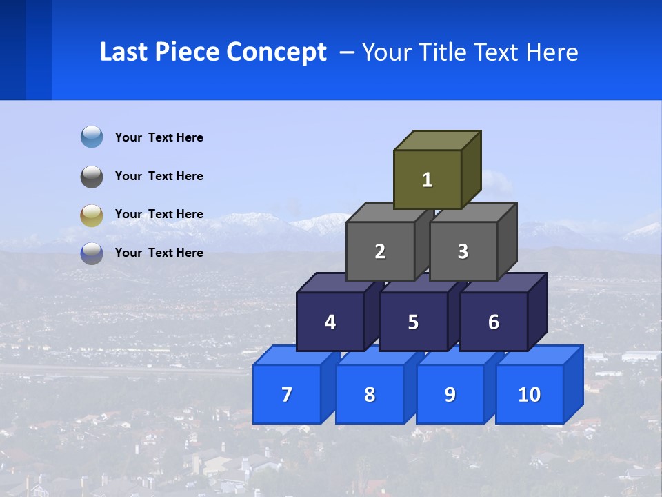 Winter Housing Panorama PowerPoint Template