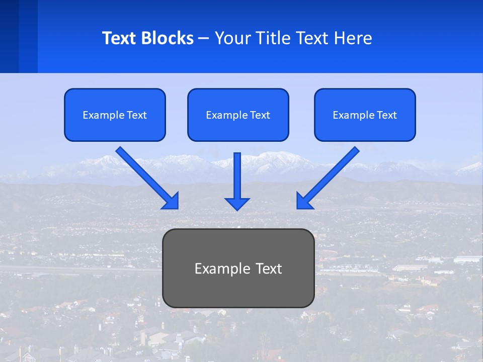 Winter Housing Panorama PowerPoint Template