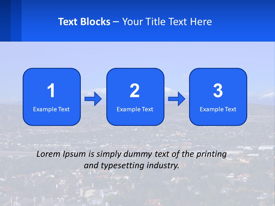 Winter Housing Panorama PowerPoint Template