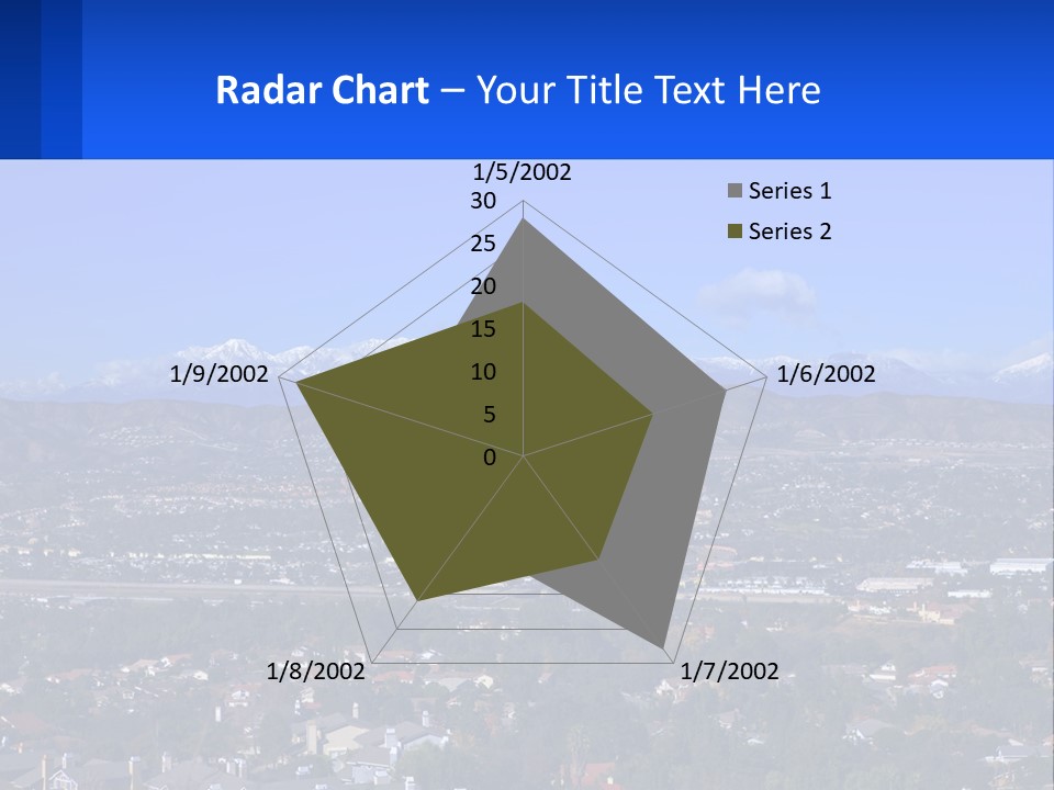 Winter Housing Panorama PowerPoint Template