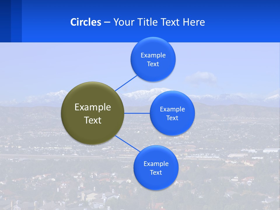 Winter Housing Panorama PowerPoint Template