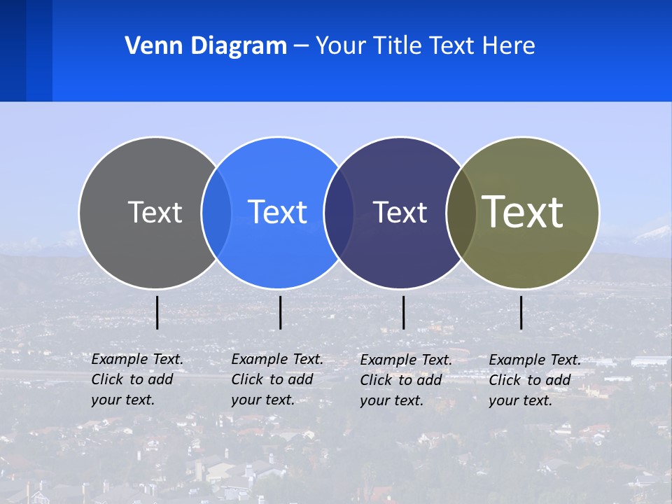 Winter Housing Panorama PowerPoint Template