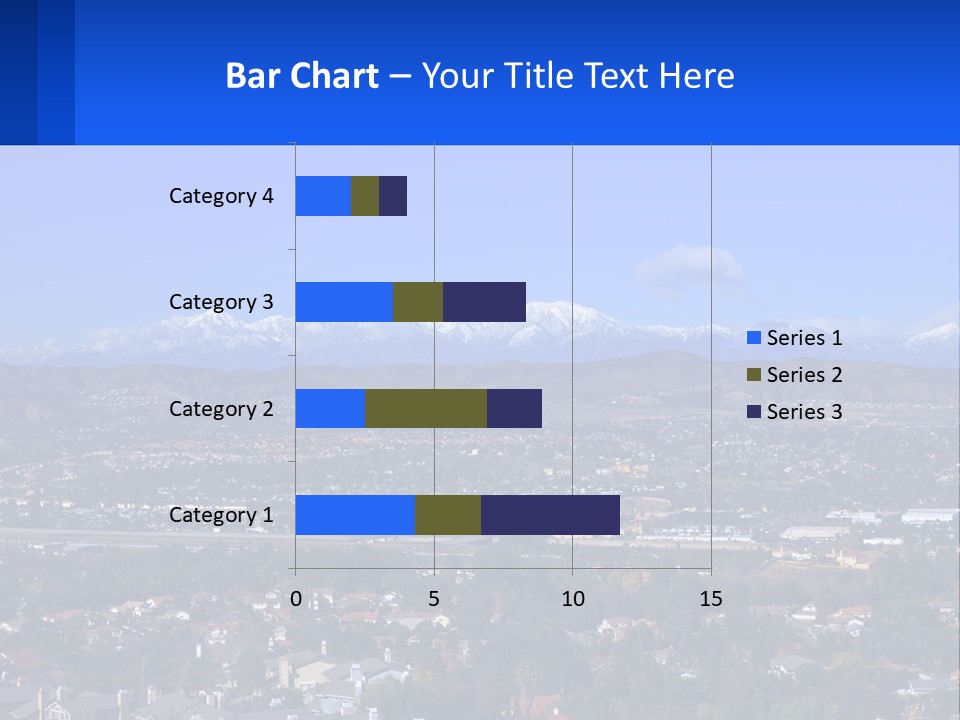 Winter Housing Panorama PowerPoint Template