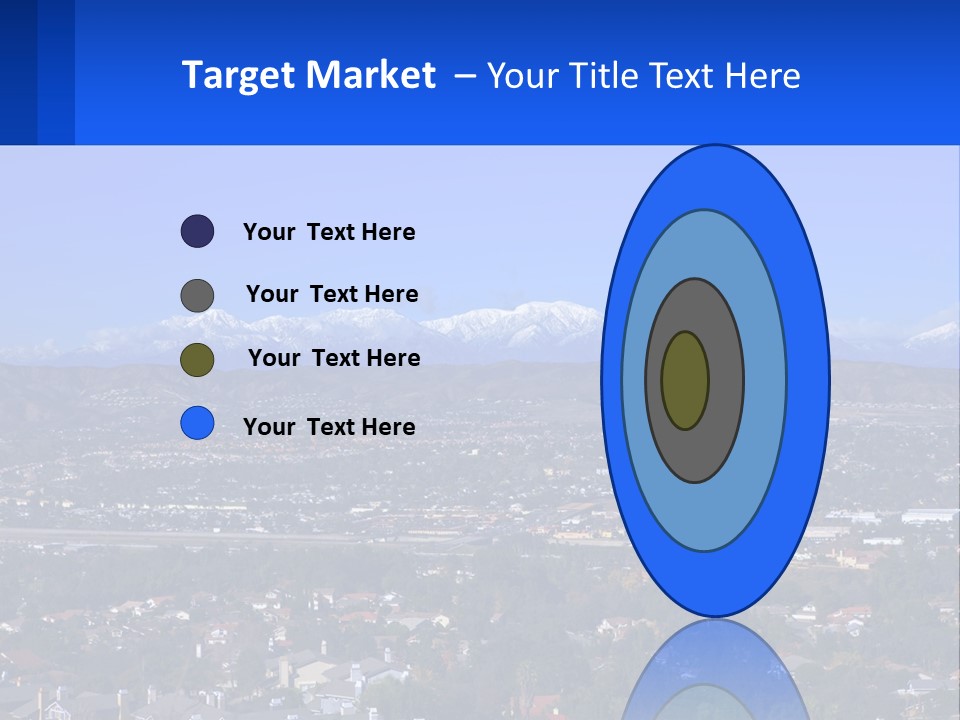 Winter Housing Panorama PowerPoint Template