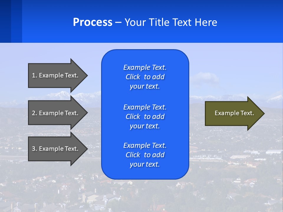 Winter Housing Panorama PowerPoint Template