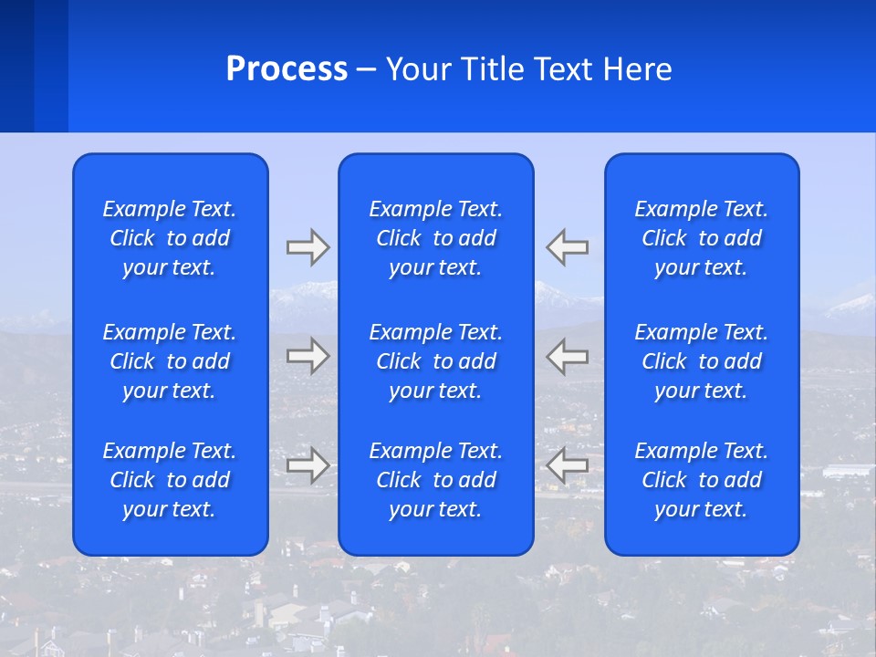 Winter Housing Panorama PowerPoint Template