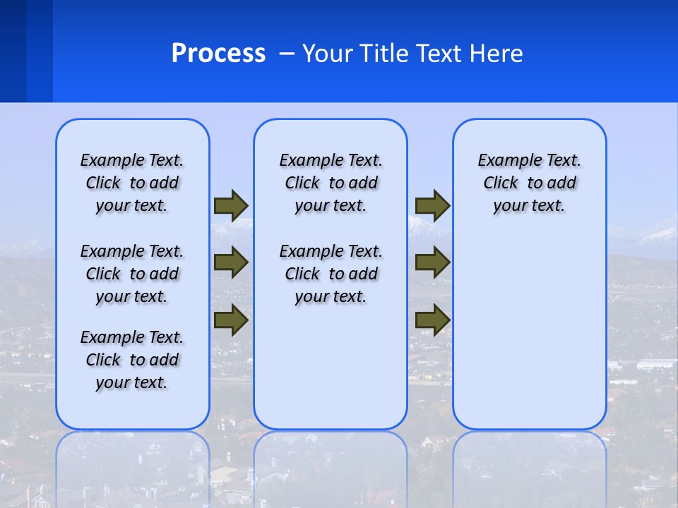 Winter Housing Panorama PowerPoint Template
