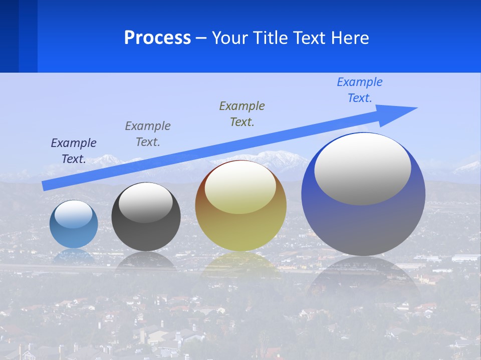 Winter Housing Panorama PowerPoint Template