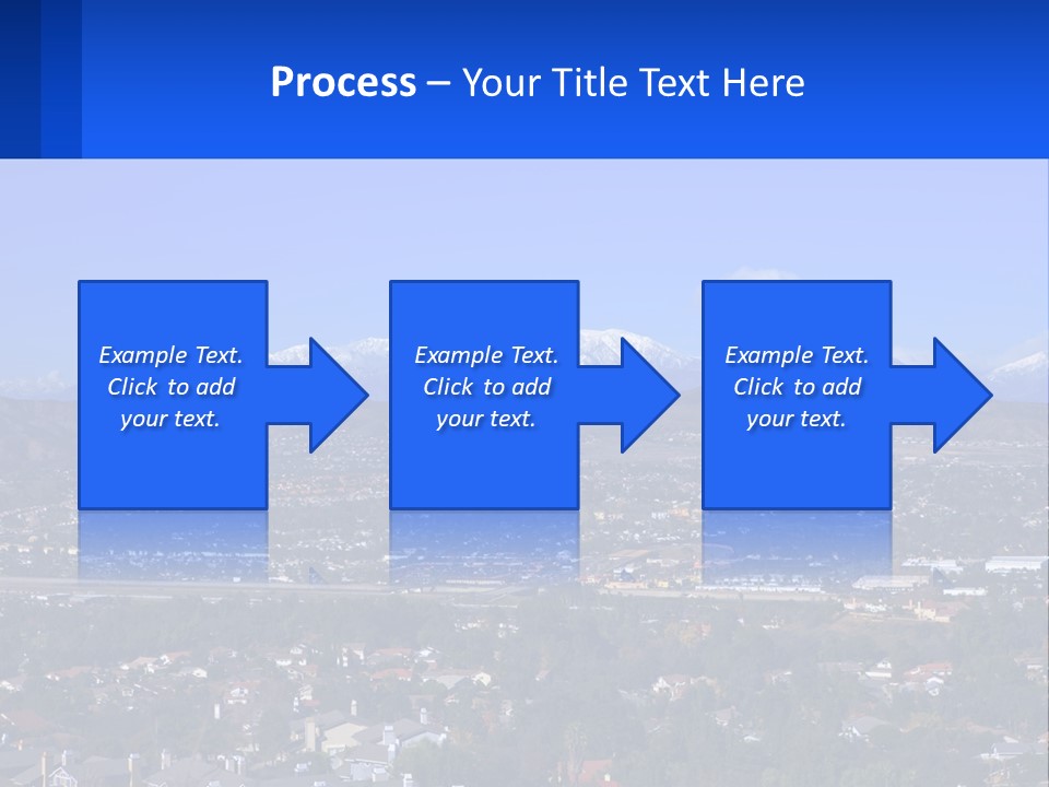 Winter Housing Panorama PowerPoint Template