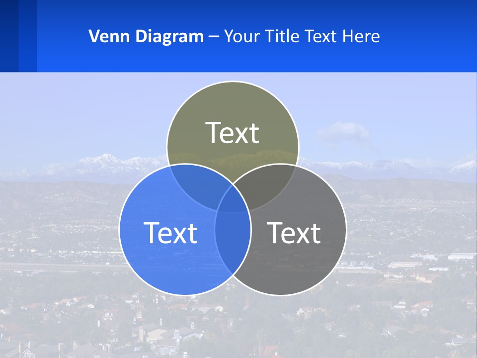 Winter Housing Panorama PowerPoint Template