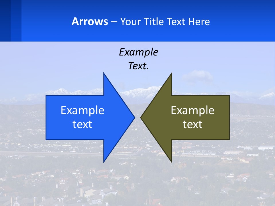Winter Housing Panorama PowerPoint Template