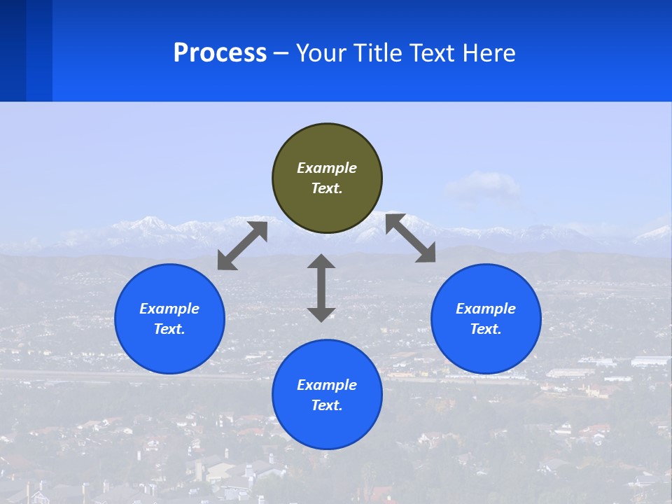 Winter Housing Panorama PowerPoint Template