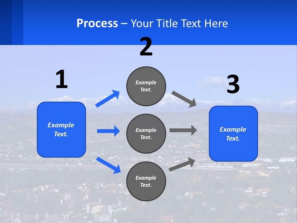 Winter Housing Panorama PowerPoint Template