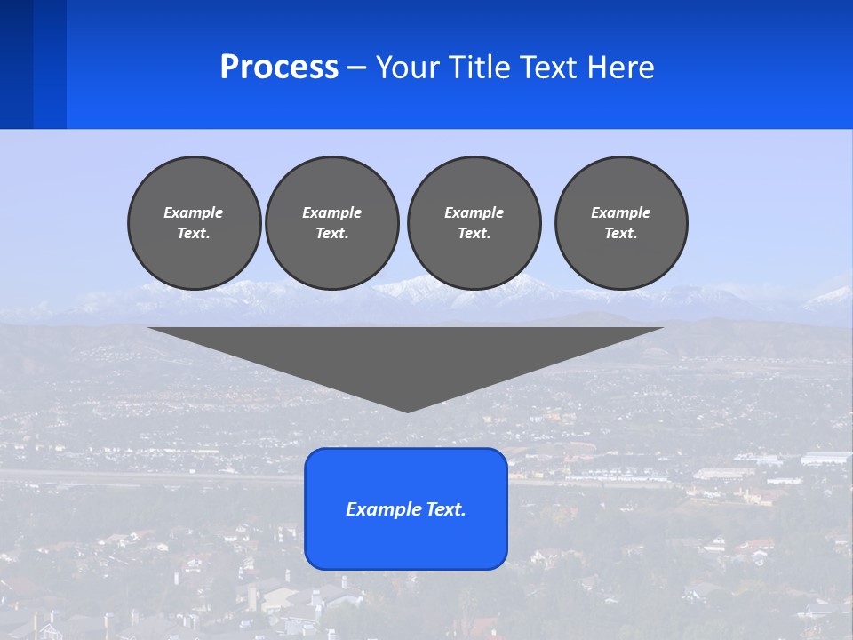 Winter Housing Panorama PowerPoint Template