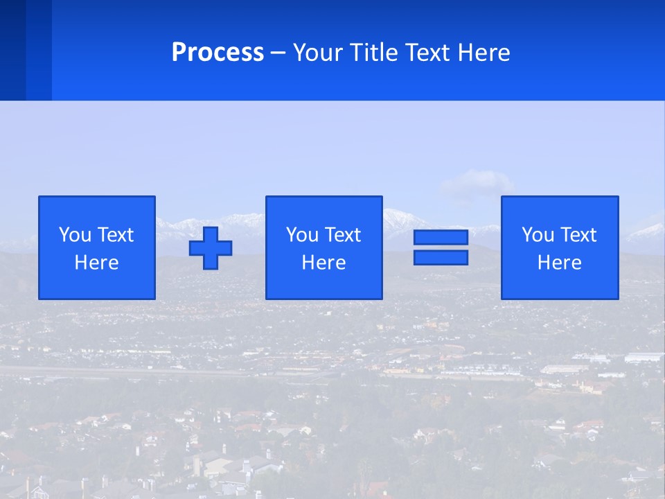 Winter Housing Panorama PowerPoint Template
