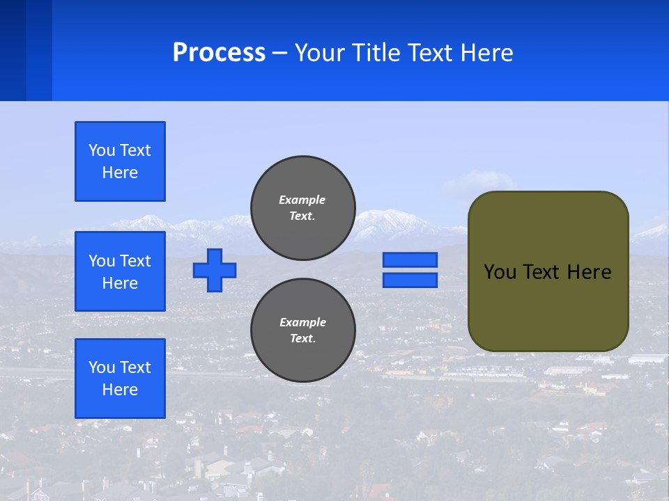 Winter Housing Panorama PowerPoint Template