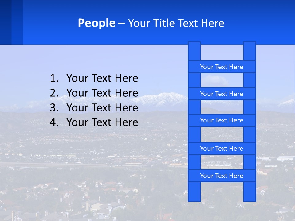 Winter Housing Panorama PowerPoint Template