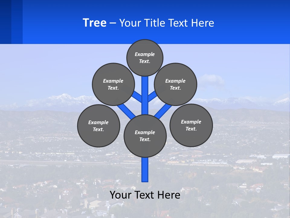 Winter Housing Panorama PowerPoint Template