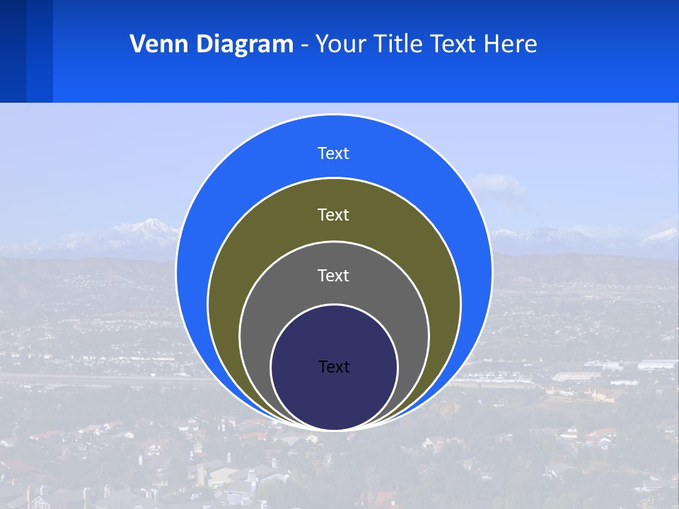 Winter Housing Panorama PowerPoint Template