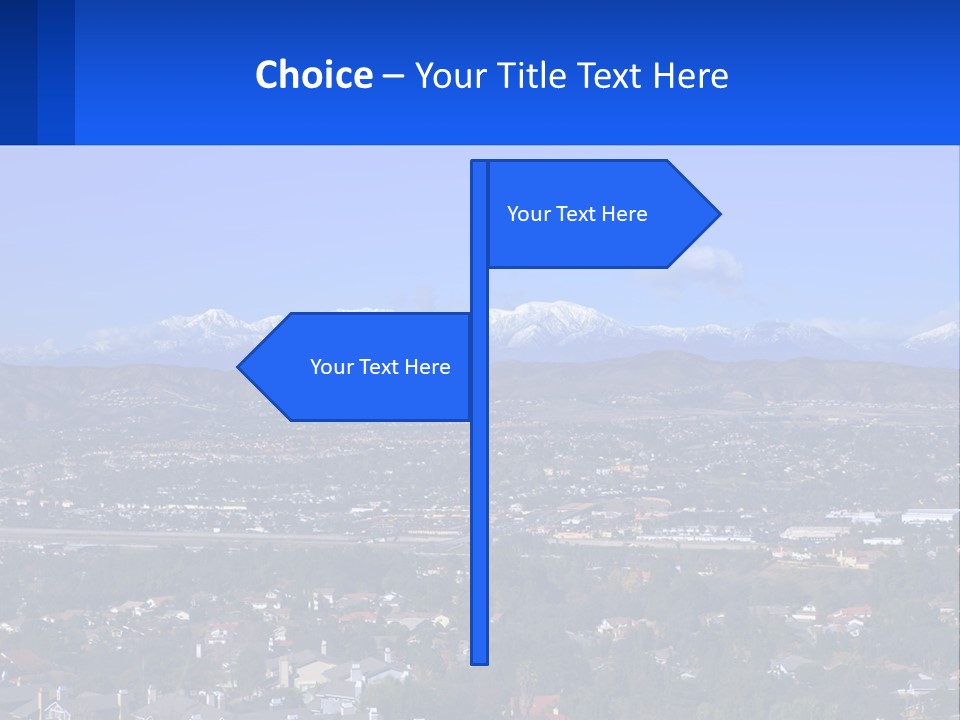 Winter Housing Panorama PowerPoint Template