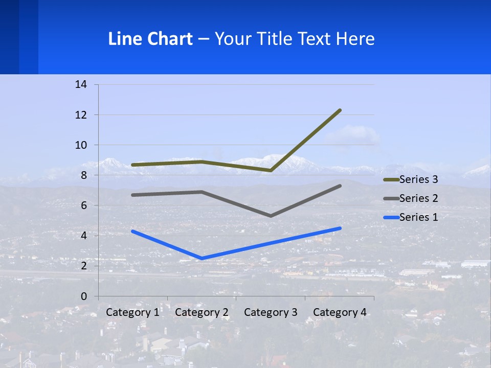 Winter Housing Panorama PowerPoint Template