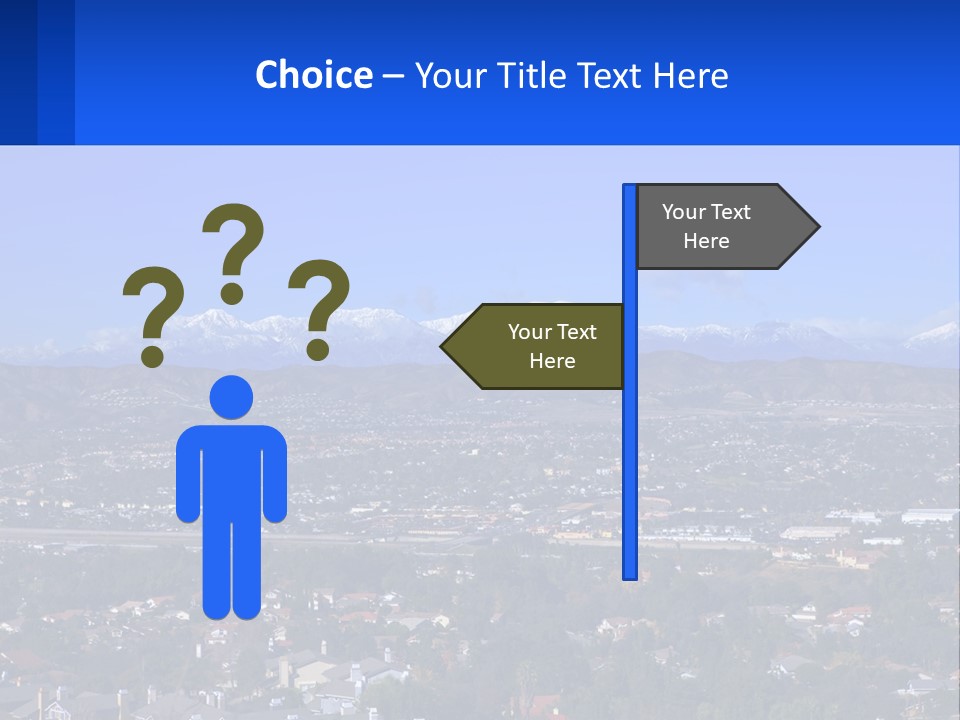 Winter Housing Panorama PowerPoint Template