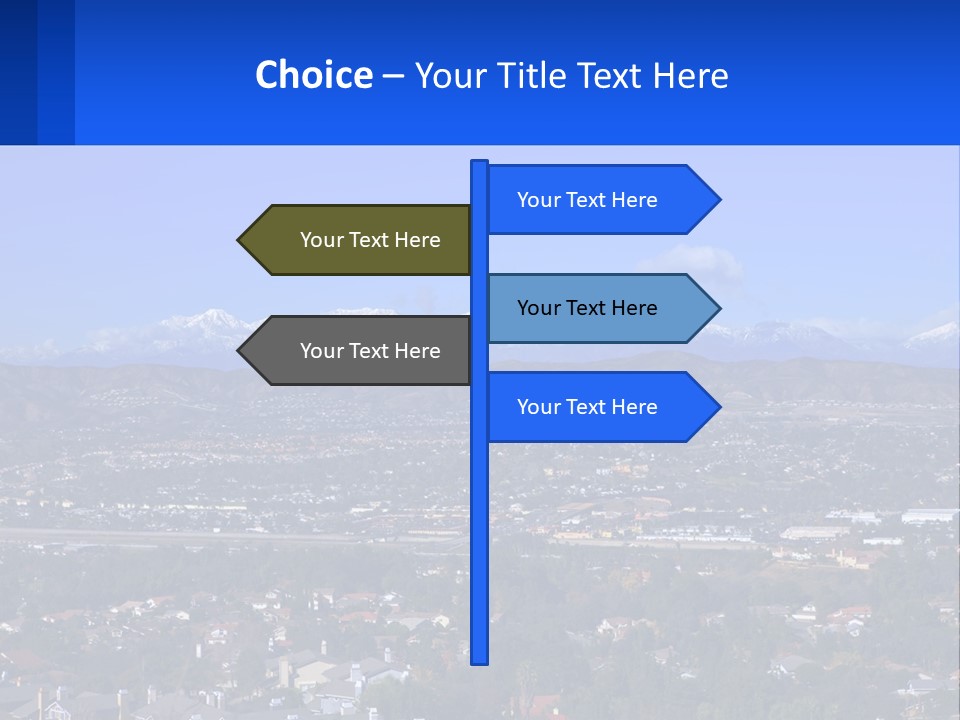 Winter Housing Panorama PowerPoint Template