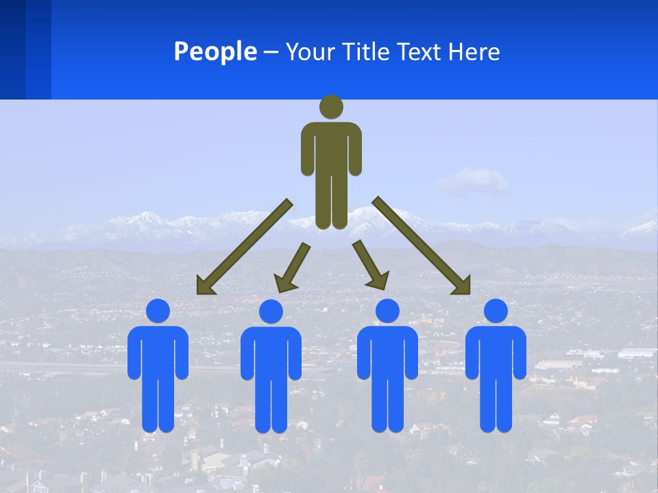 Winter Housing Panorama PowerPoint Template