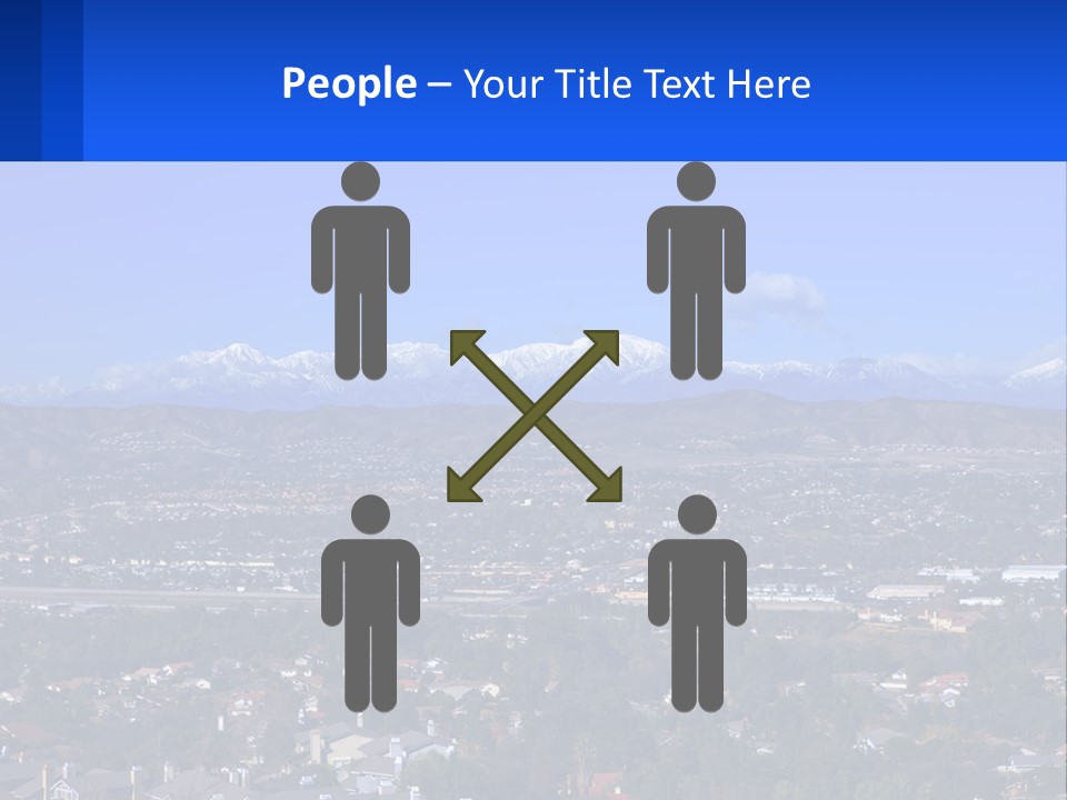 Winter Housing Panorama PowerPoint Template