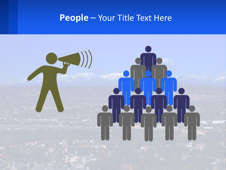 Winter Housing Panorama PowerPoint Template