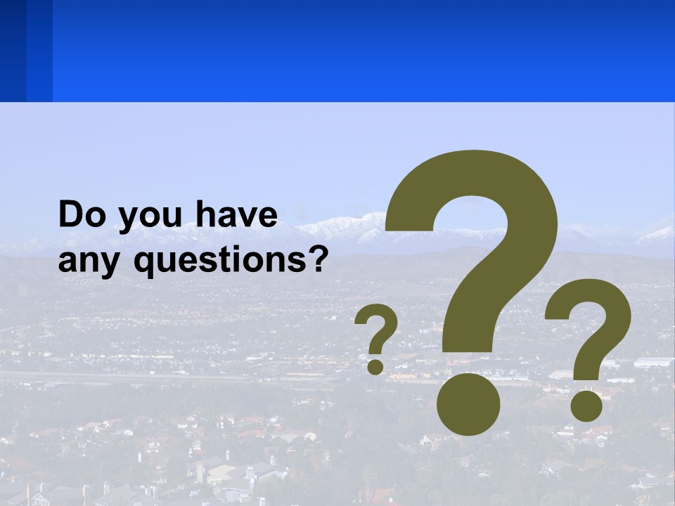 Winter Housing Panorama PowerPoint Template