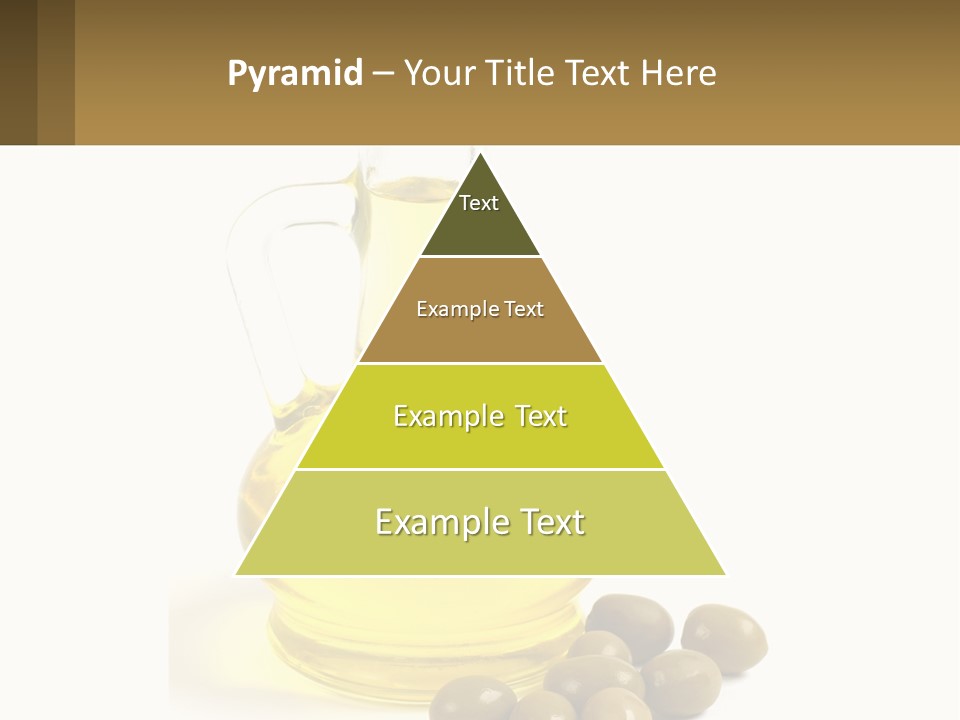 A Bottle Of Olive Oil Next To Some Olives PowerPoint Template