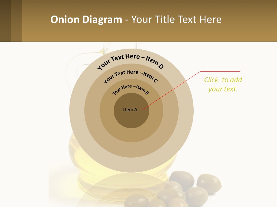 A Bottle Of Olive Oil Next To Some Olives PowerPoint Template