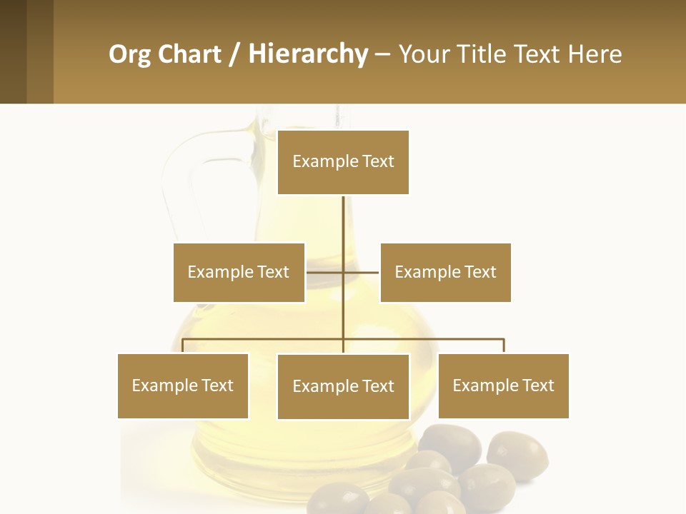 A Bottle Of Olive Oil Next To Some Olives PowerPoint Template
