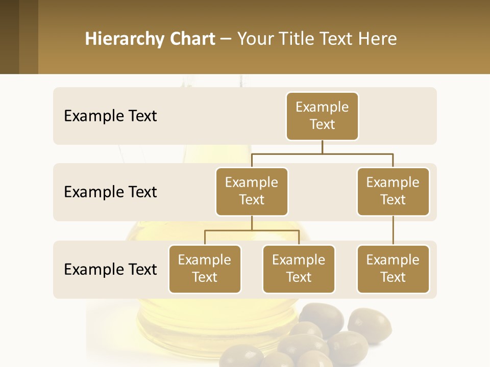 A Bottle Of Olive Oil Next To Some Olives PowerPoint Template