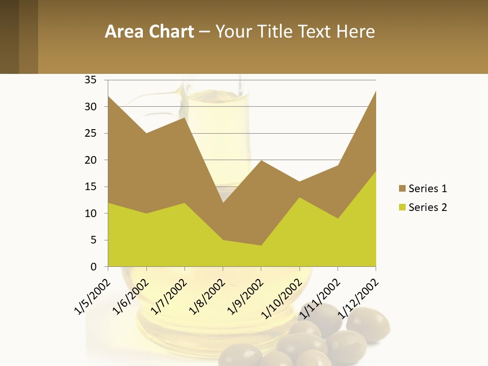 A Bottle Of Olive Oil Next To Some Olives PowerPoint Template