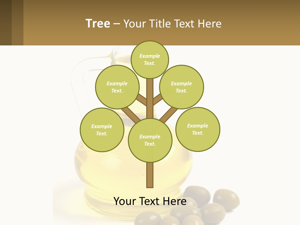 A Bottle Of Olive Oil Next To Some Olives PowerPoint Template