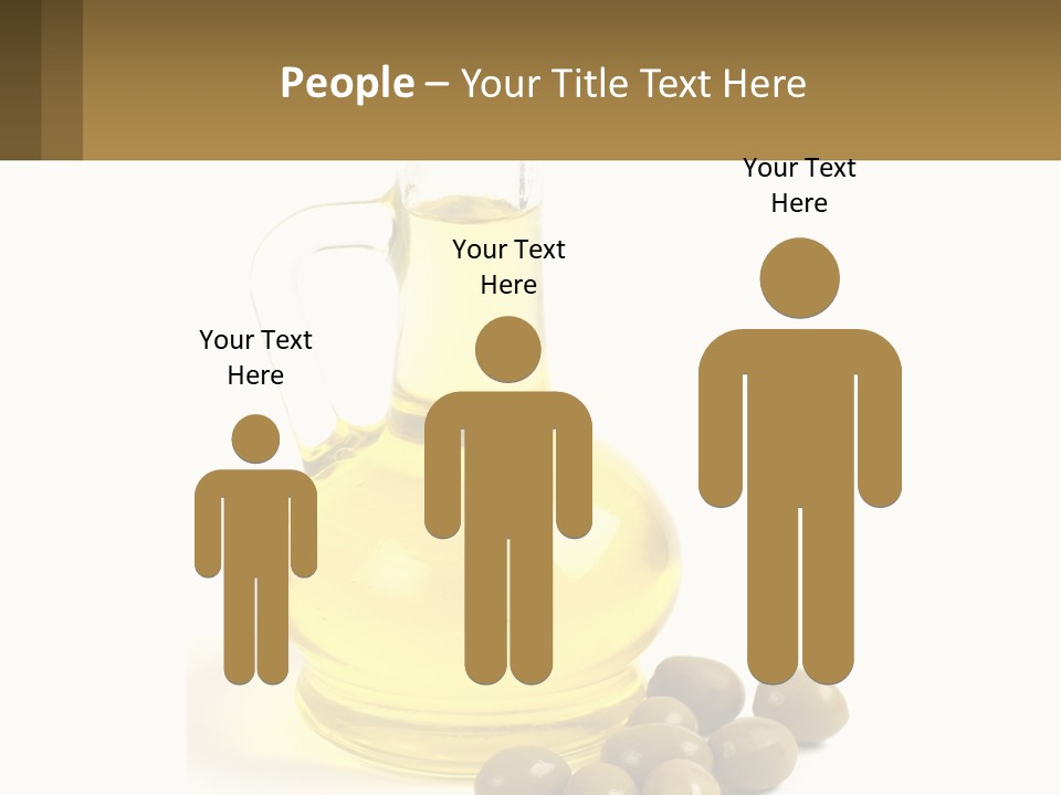 A Bottle Of Olive Oil Next To Some Olives PowerPoint Template