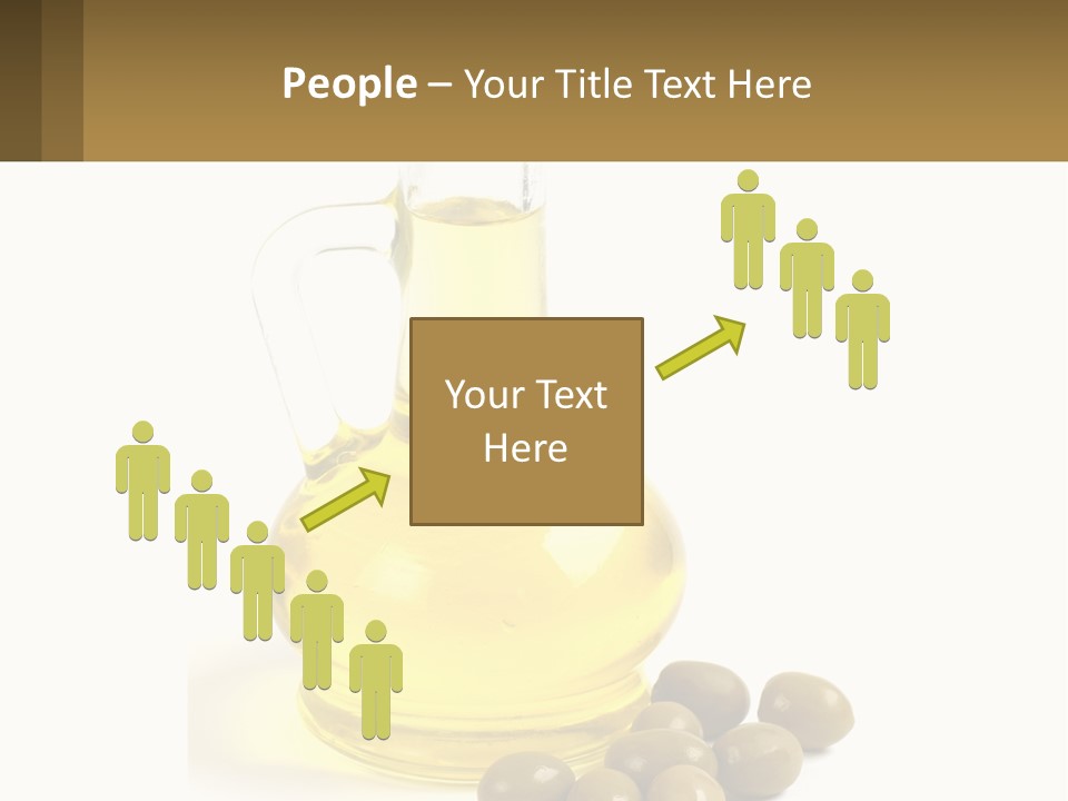 A Bottle Of Olive Oil Next To Some Olives PowerPoint Template