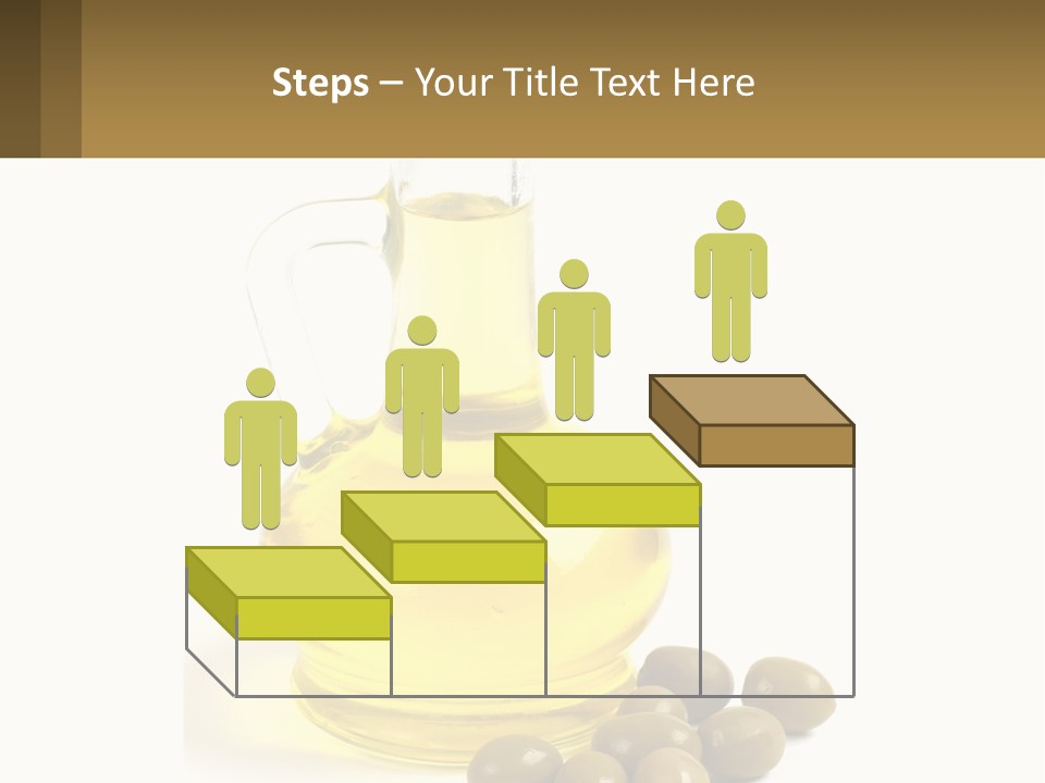 A Bottle Of Olive Oil Next To Some Olives PowerPoint Template