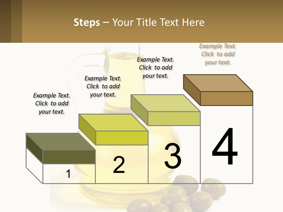 A Bottle Of Olive Oil Next To Some Olives PowerPoint Template