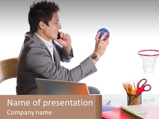 Connect Smile Cup PowerPoint Template