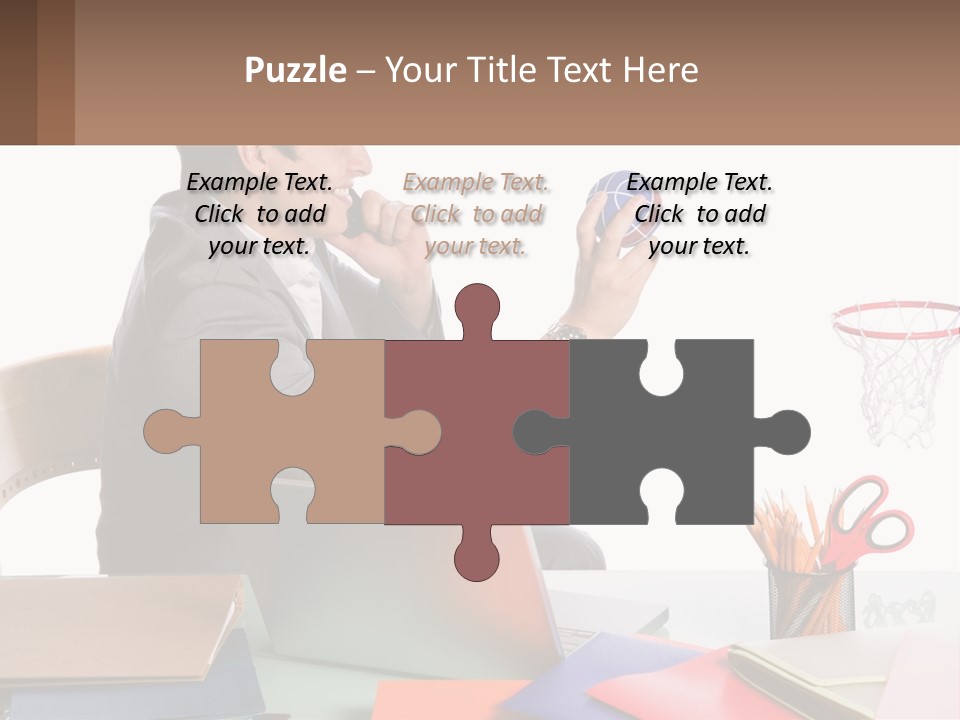 Connect Smile Cup PowerPoint Template