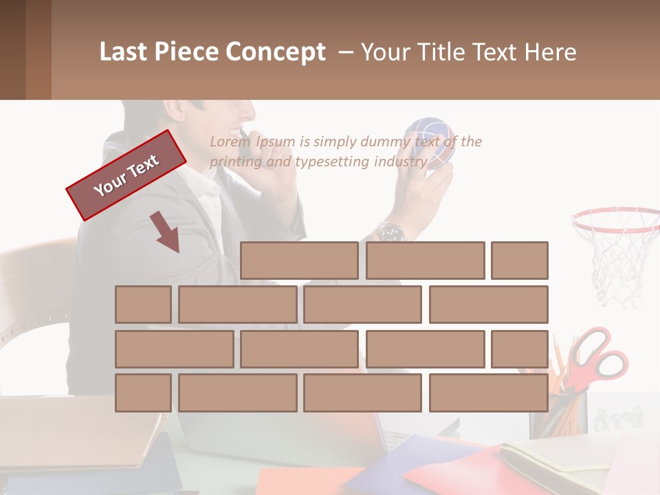 Connect Smile Cup PowerPoint Template