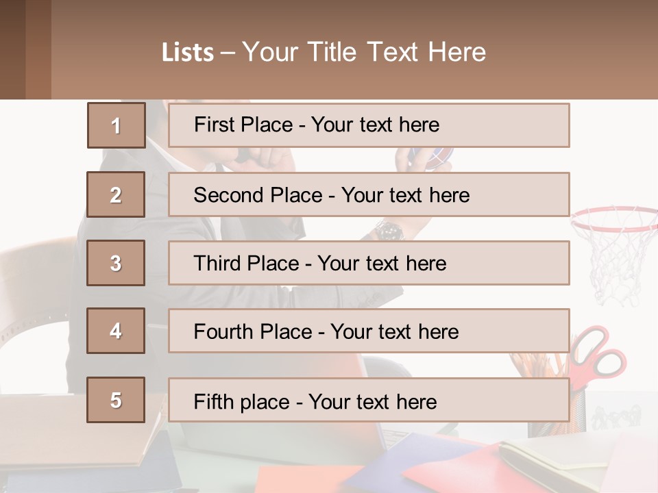 Connect Smile Cup PowerPoint Template