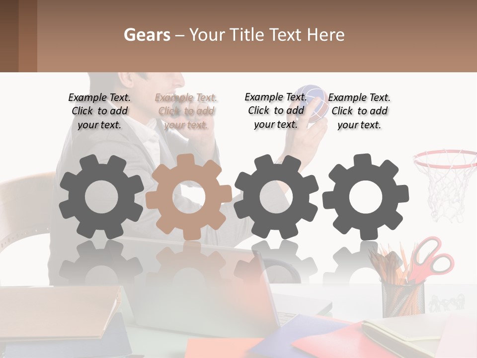 Connect Smile Cup PowerPoint Template