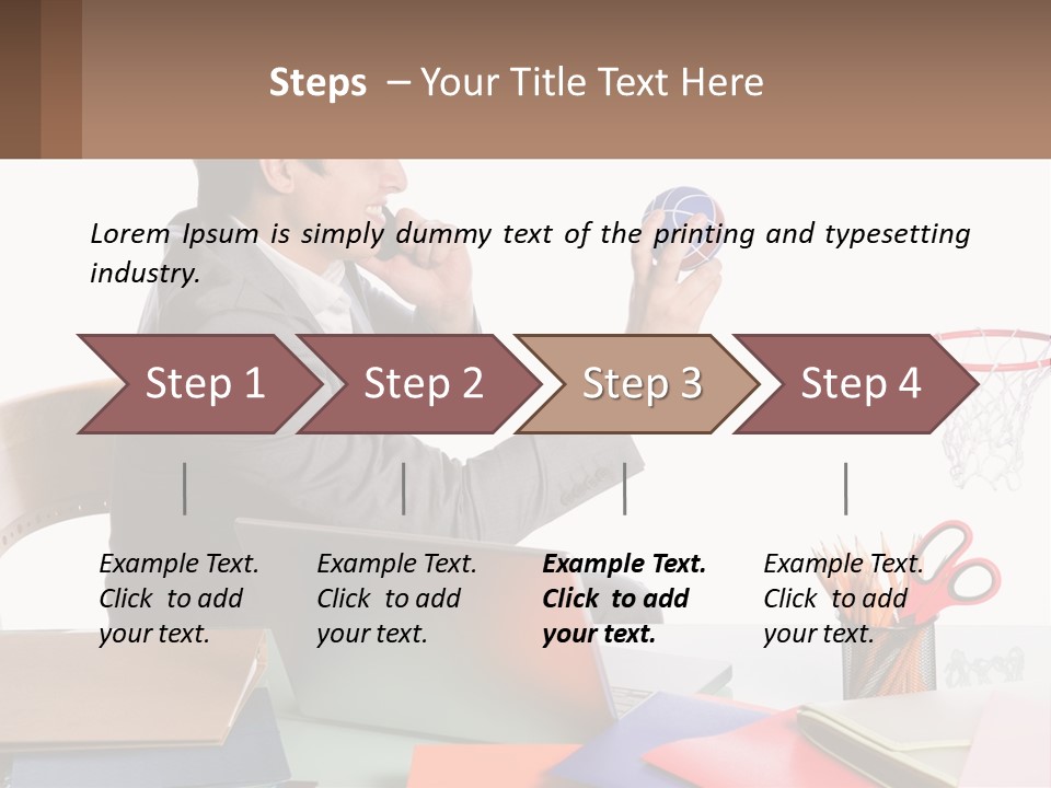 Connect Smile Cup PowerPoint Template