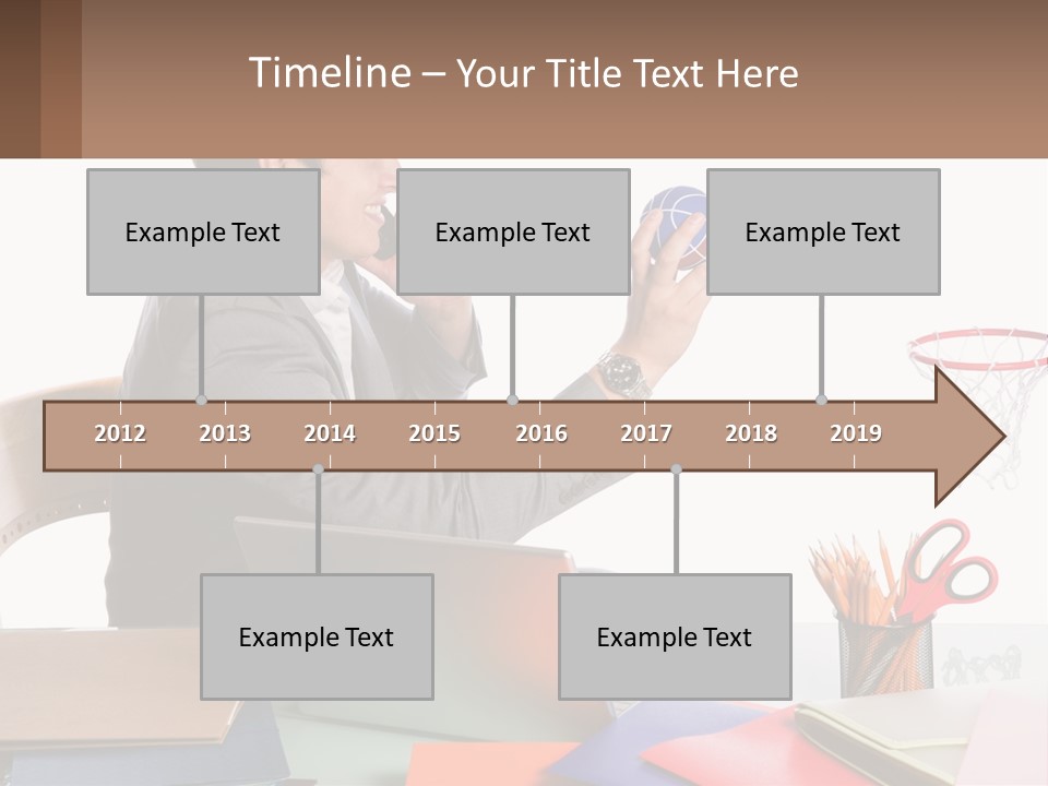 Connect Smile Cup PowerPoint Template