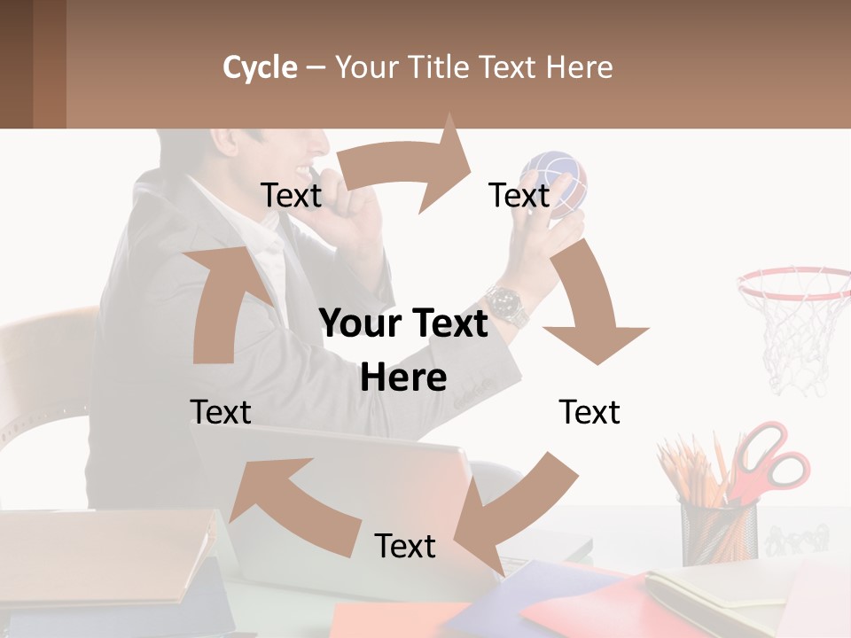Connect Smile Cup PowerPoint Template