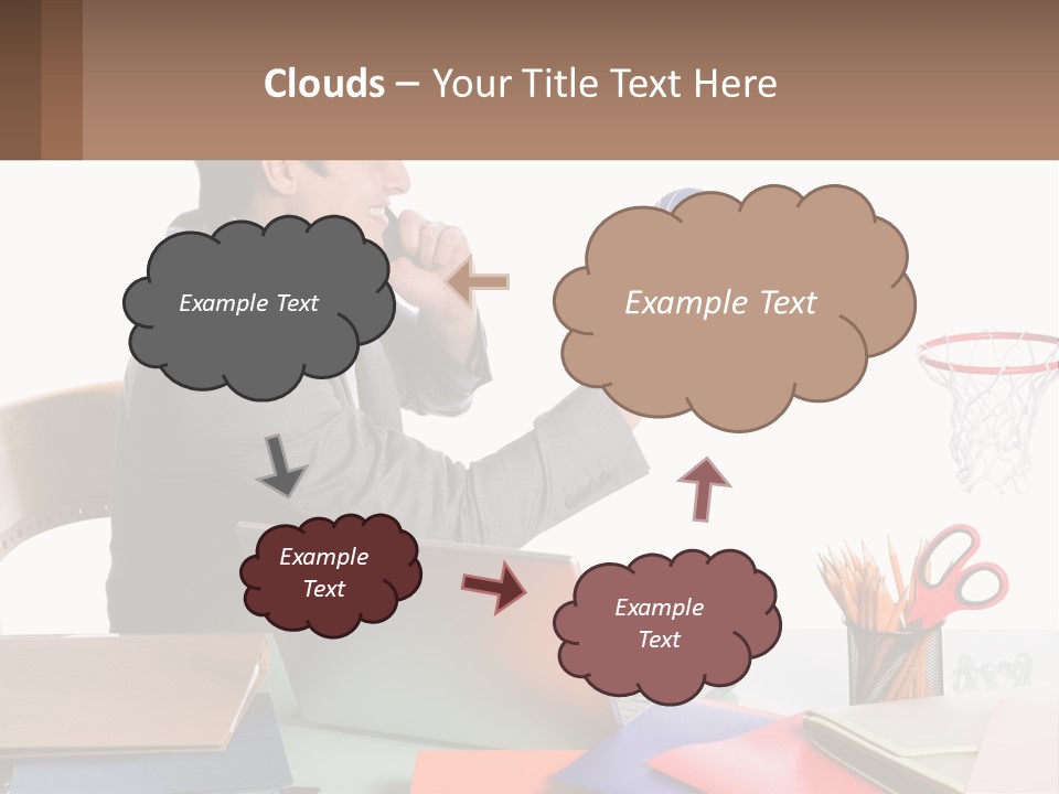 Connect Smile Cup PowerPoint Template